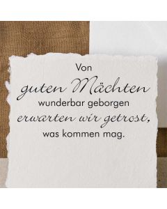 Kirchlicher Motivstempel mit Spruch: Gott ist mit uns  