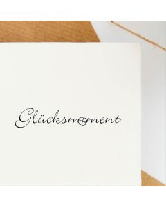 Holzstempel Glücksmoment  