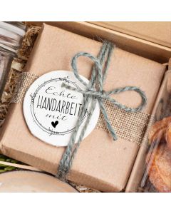 Runder Holz-Motivstempel echte Handarbeit  