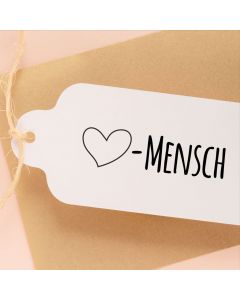 Holzstempel Herzensmensch  