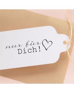 Holzstempel Motiv Nur für dich  