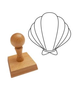 Ausmalstempel Muschel 60 x 60 mm  