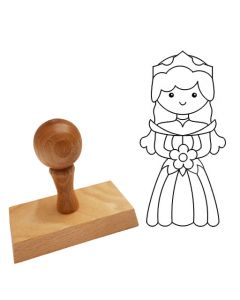 Ausmalstempel Prinzessin 2 - 45 x 90 mm  