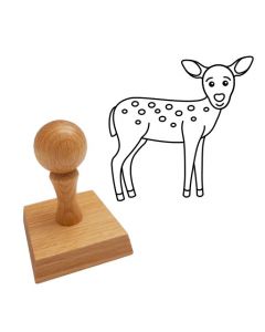 Ausmalstempel Rehkitz 50 x 50 mm  