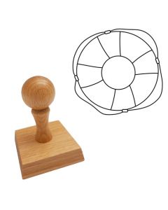 Ausmalstempel Rettungsring 60 x 60 mm  