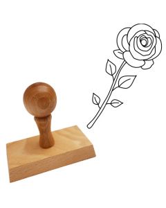Ausmalstempel Rose 60x60 mm  