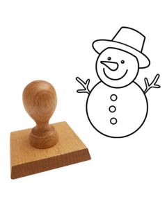Ausmalstempel Schneemann 65 x 85 mm  