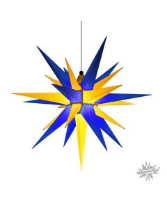 Herrnhuter Stern Edition Oberlausitz blau-gelb ca. 68 cm  