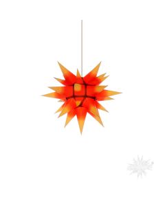 Herrnhuter Stern gelb mit rotem Kern ca. 40 cm  