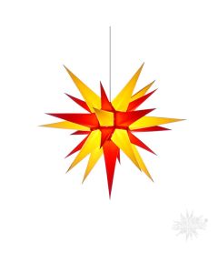 Herrnhuter Stern gelb-rot ca. 60 cm  