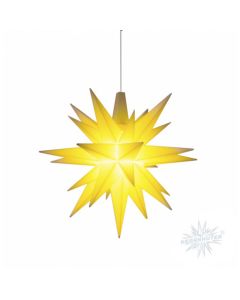 Herrnhuter Miniaturstern gelb ca. 8 cm mit LED   