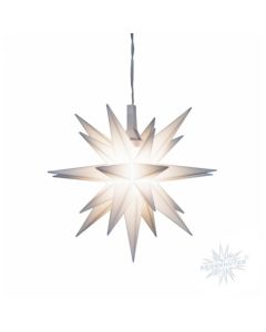 Herrnhuter Miniaturstern weiß ca. 8 cm mit LED