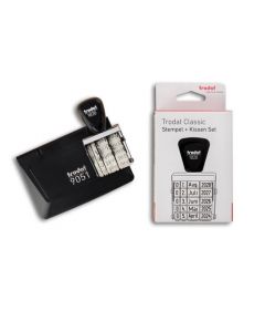 Trodat Classic Set Datumsstempel 1020 mit Kissen 9051   