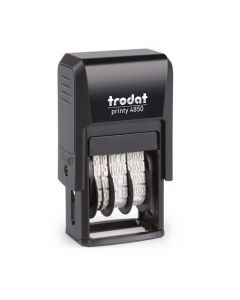 Trodat Printy 4850/L9 Datumstempel GEFAXT 24 x 4 mm  ZWEIFARBIG