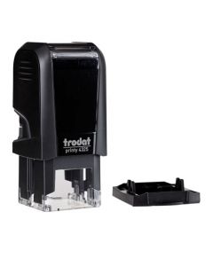 Trodat Printy 4325 Textstempel quadratisch 25x25 mm SCHWARZ BLAU
