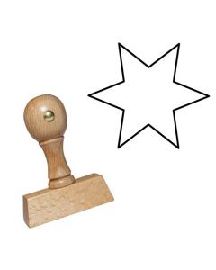 Weihnachtsstempel 15 Holz Motiv Stern  