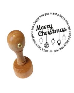 Weihnachtsstempel 34 Weihnachtskugel Merry Christmas  