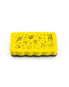 trodat magnetischer Whiteboard Schwamm gelb  