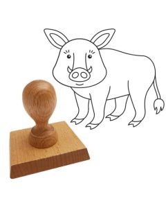 Ausmalstempel Wildschwein 85 x 65 mm  