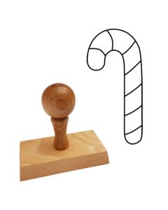 Ausmalstempel Zuckerstange 45 x 90 mm  