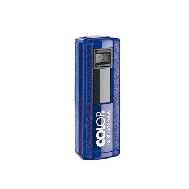 Colop Pocket Stamp 20 Plus Textstempel 38x14 mm BLAU BLAU