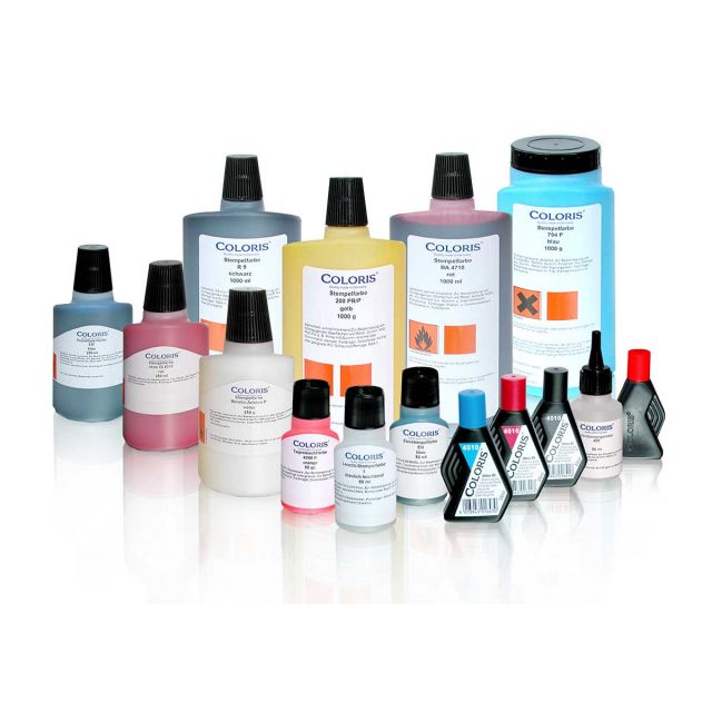 COLORIS Bürostempelfarbe 4010 1 Liter Schwarz  SCHWARZ