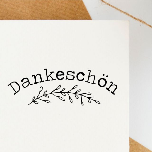 Motivstempel Dankeschön  