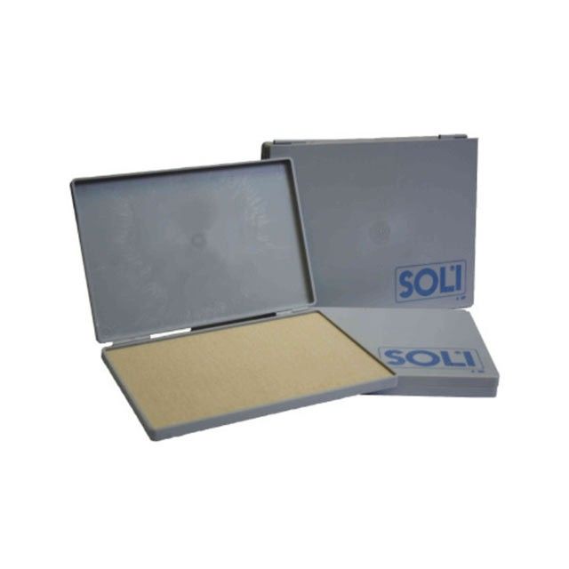 Coloris Plattenstempelkissen Soli Größe 1 mit Filz 16 x 9 cm ungetränkt Metallgehäuse  