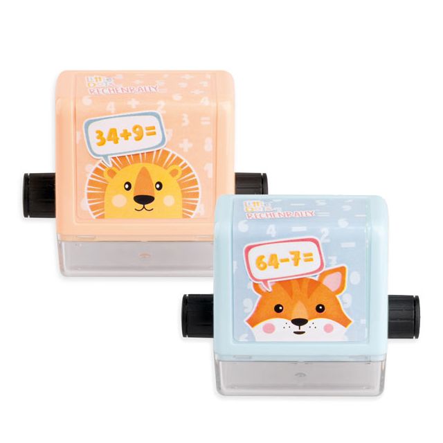 trodat LITTLE DOTs RECHENRALLY Plus Minus Rechenroller Set  