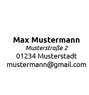 Adressstempel Abdruck