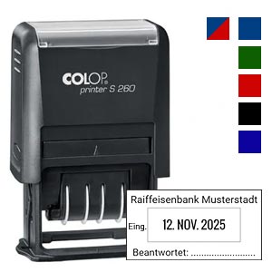 Datumstempel für Posteingang Colop S 260N