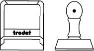 Stempel Modell Siluetten