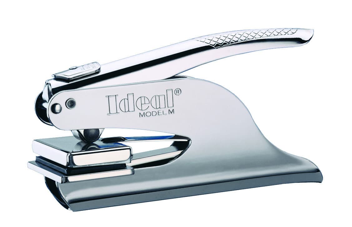 rechteckige Prägezange in Chrom