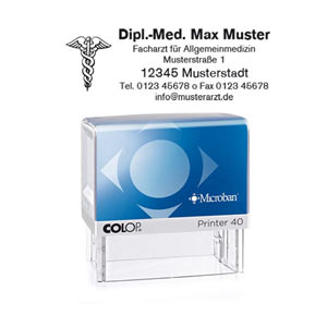 Arztstempel Colop Printer Microban