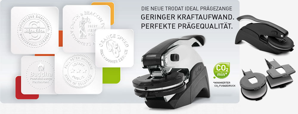 Trodat Ideal Prägezangen individuell