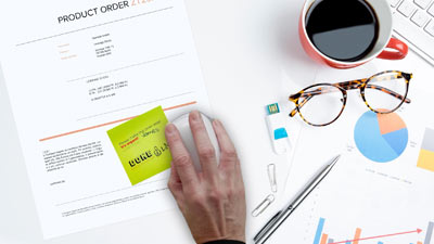 emark Stempelabdruck mit einer einfachen Seitwärtsbewegung