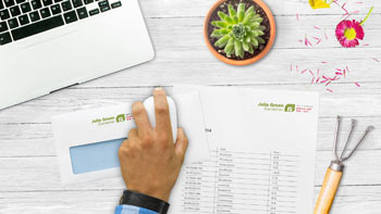 Umschläge gestalten und stempeln mit dem Colop emark