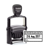 Trodat Professional Datumstempel mit Lagertext Eingegangen