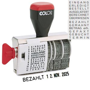 Datumstempel für Posteingang Colop 04000WD
