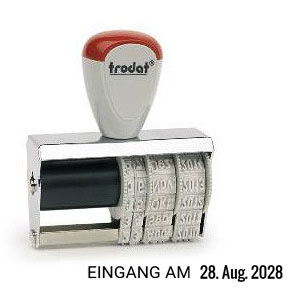 Posteingangsstempel Trodat Classic 1010/56 mit Text Eingegangen