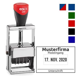 Datumstempel für Posteingang Colop 3360