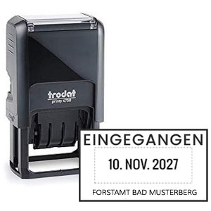 Datumstempel für Posteingang Trodat 4750
