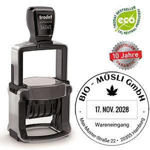 Eingangsstempel rund Trodat 54045