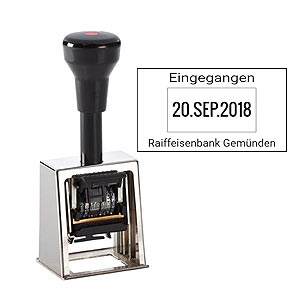 Datumstempel für Posteingang Reiner D28b 