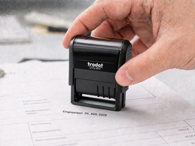 Trodat Printy 4813 Abdruck Eingegangen und Datum