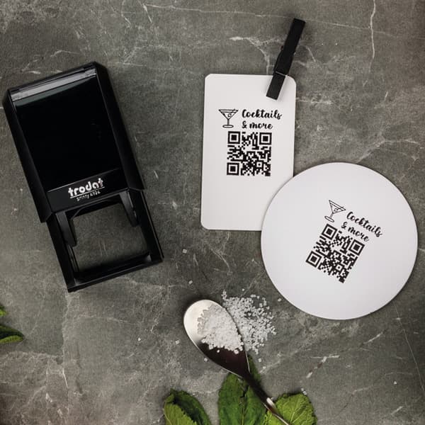 Stempel mit QR-Code