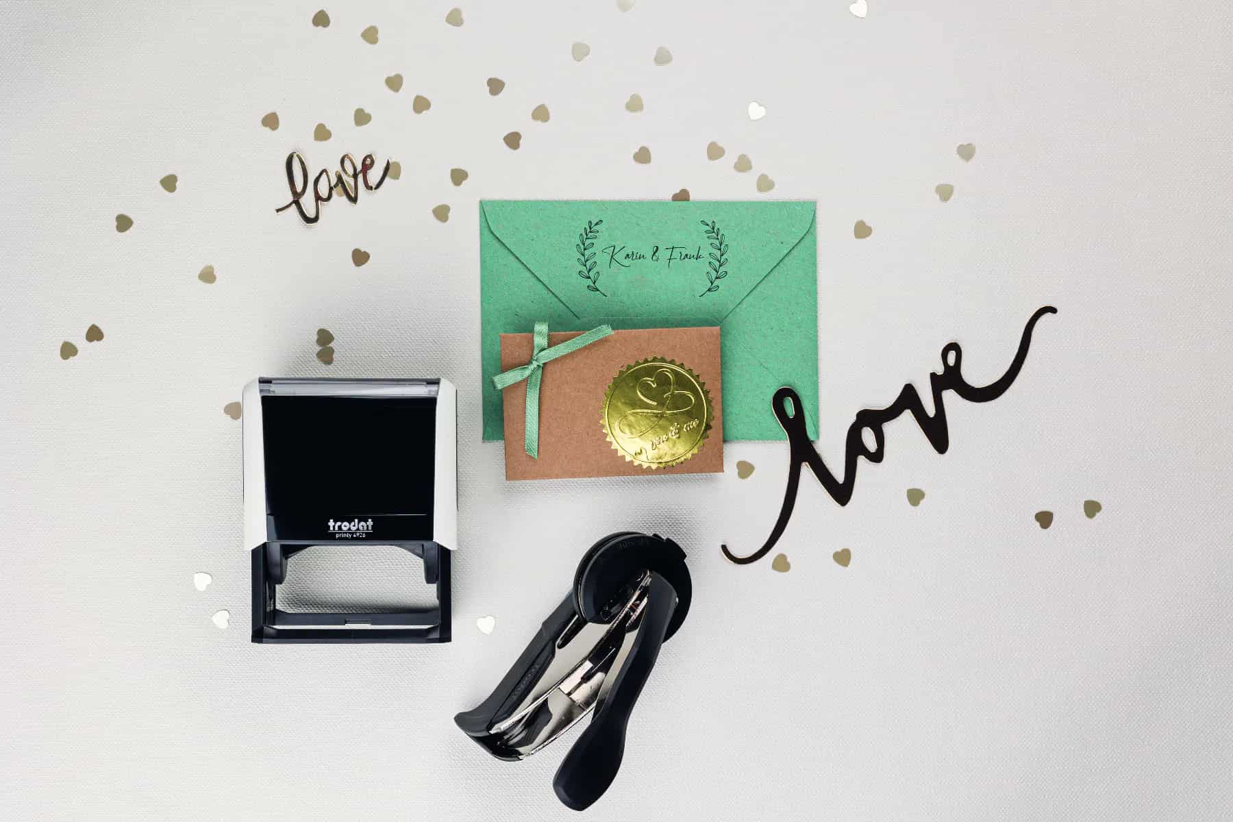 Prägezange für Hochzeit